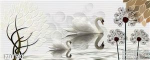 Tranh thiên nga trang trí tường đẹp