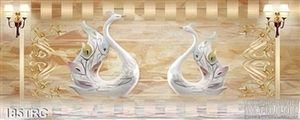 Tranh giả ngọc thiên nga dán tường