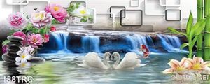 Tranh thiên nga trang trí tường độc đáo