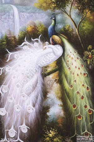 Tranh dôi công dán tường độc đáo