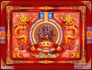 Tranh in uv song long trấn quốc dán tường