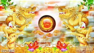 Tranh song long trấn quốc trang trí in uv