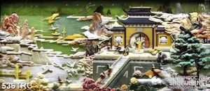 Tranh phượng hoàng trên thiên đình trang trí