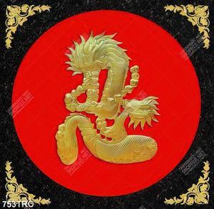 Tranh phù điêu rồng trang trí phòng khách