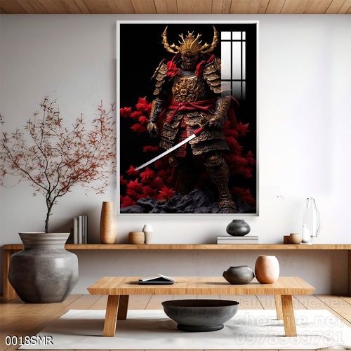 Tranh nghệ thuật treo tường chiến binh Samurai Nhật Bản 