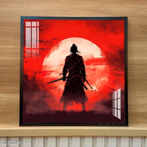 Mẫu tranh Samurai trang trí tường nhà