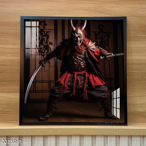 Mẫu tranh Samurai đẹp decor trang trí tường