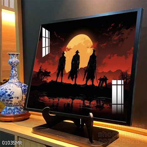 Mẫu tranh chiền binh Samurai décor trang trí tường đẹp độc đáo