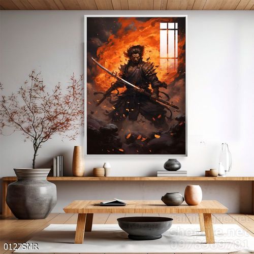 Tranh Samurai decor trang trí tường nhà trang trí tường