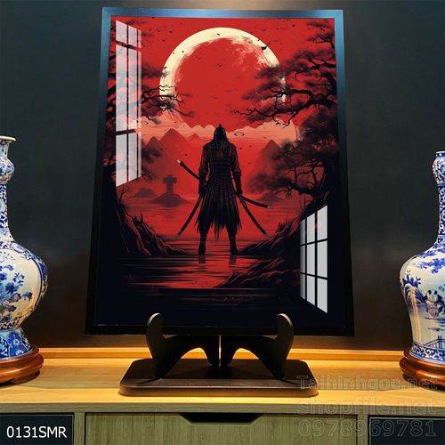 Mẫu tranh chiền binh Samurai décor trang trí tường đẹp độc đáo