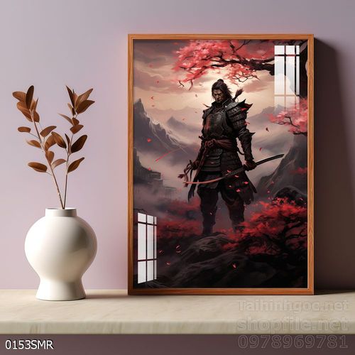 Tranh Samurai decor trang trí tường nhà trang trí tường