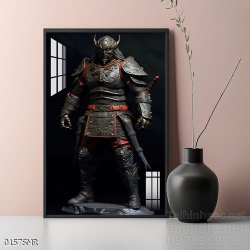 Mẫu tranh chiền binh Samurai décor trang trí tường đẹp độc đáo