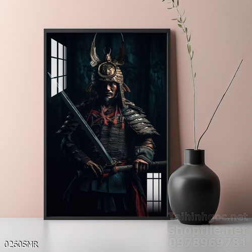 Tranh Samurai decor trang trí tường nhà trang trí tường