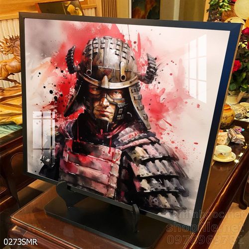 Mẫu tranh Samurai đẹp decor trang trí tường