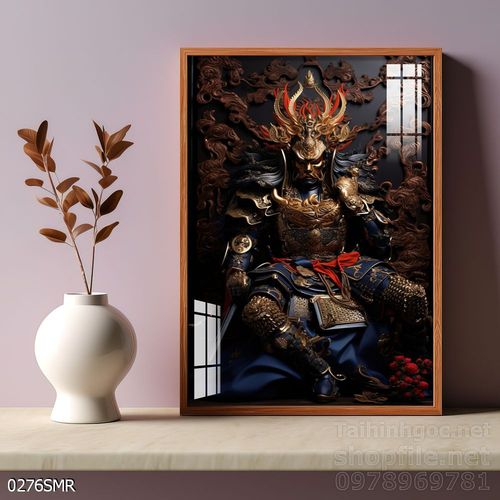 Mẫu tranh chiền binh Samurai décor trang trí tường đẹp độc đáo