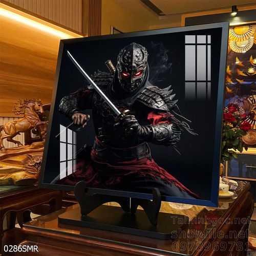 Tranh Samurai decor trang trí tường nhà trang trí tường