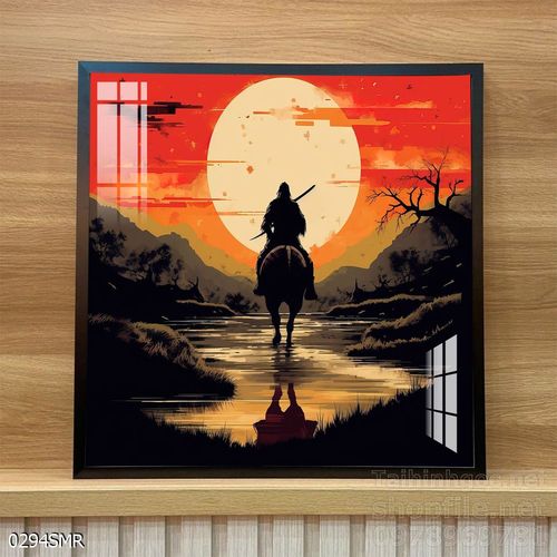 Mẫu tranh Samurai trang trí tường nhà