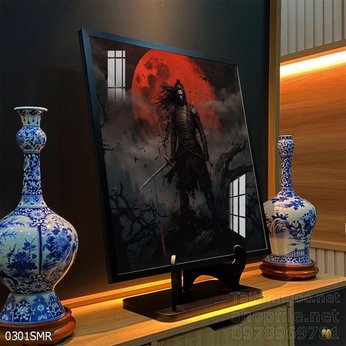 Mẫu tranh chiền binh Samurai décor trang trí tường đẹp độc đáo