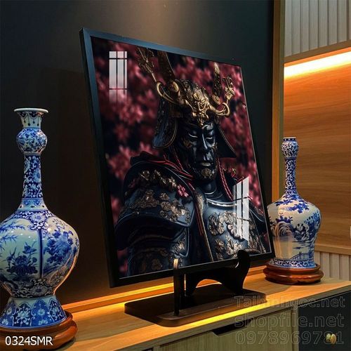 Mẫu tranh Samurai đẹp decor trang trí tường