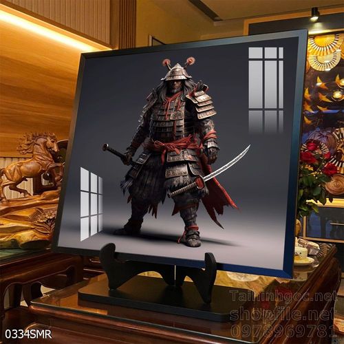 File tranh treo tường hình chiến binh Samurai 