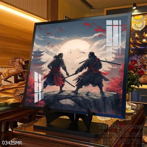 Tranh treo tường nghệ thuật hình Samurai Nhật Bản