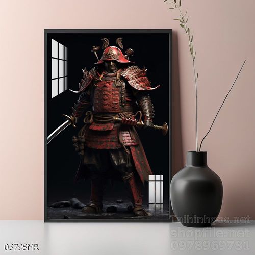 Tranh treo tường nghệ thuật hình Samurai Nhật Bản