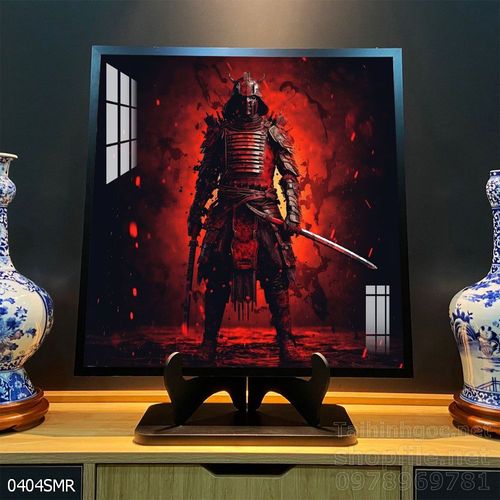 Mẫu tranh chiền binh Samurai décor trang trí tường đẹp độc đáo