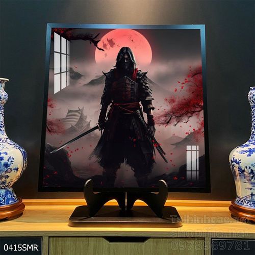 Tranh nghệ thuật deor trang trí tường nhà chiến binh Samurai huyền thoại