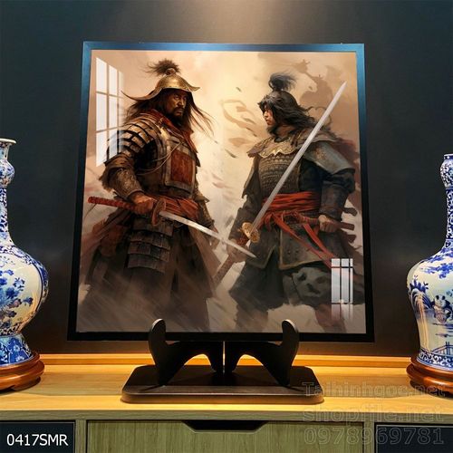 Mẫu tranh chiền binh Samurai décor trang trí tường đẹp độc đáo