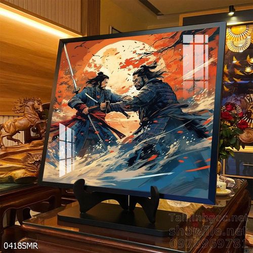 Tranh treo tường nghệ thuật hình Samurai Nhật Bản