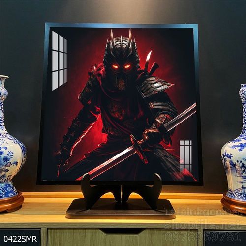 Mẫu tranh Samurai trang trí tường nhà