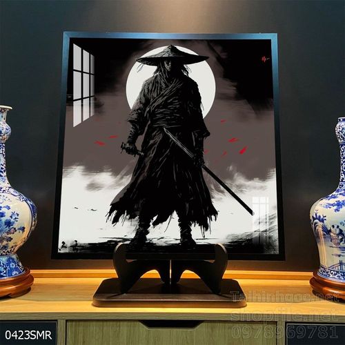 Tranh nghệ thuật treo tường chiến binh Samurai Nhật Bản 