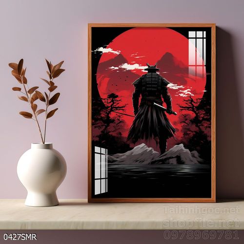 Tranh Samurai decor trang trí tường nhà trang trí tường