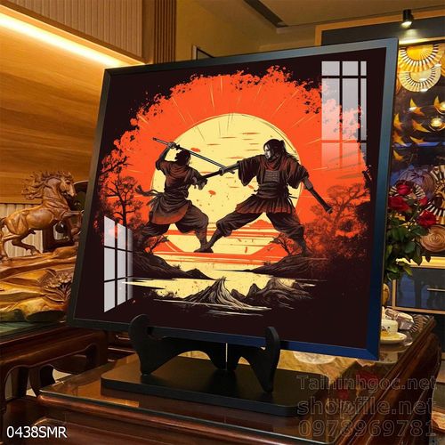 Tranh Samurai decor trang trí tường nhà trang trí tường