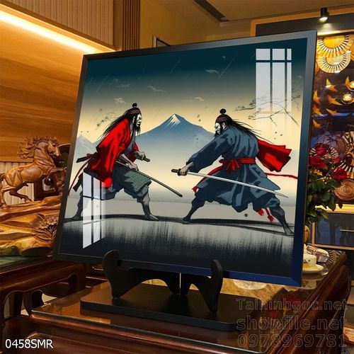 Mẫu tranh Nhật cổ Samurai