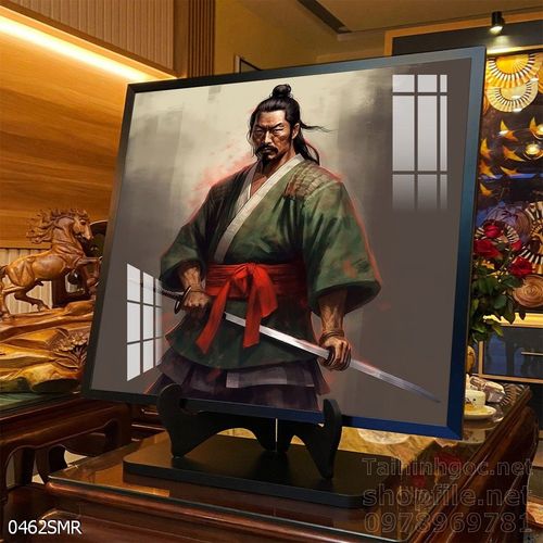 Tranh nghệ thuật treo tường chiến binh Samurai Nhật Bản 