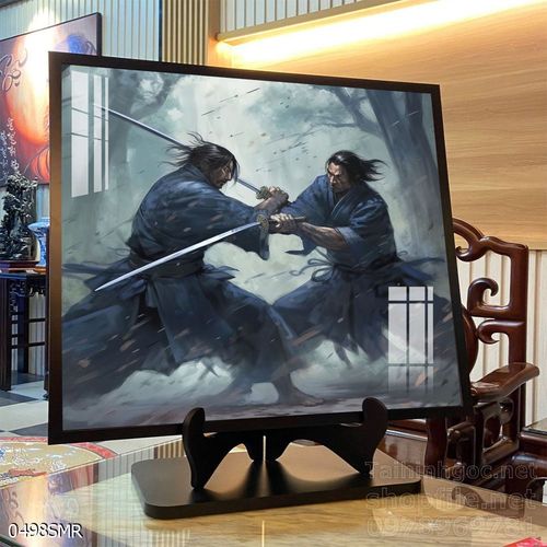 Tranh treo tường nghệ thuật hình Samurai Nhật Bản