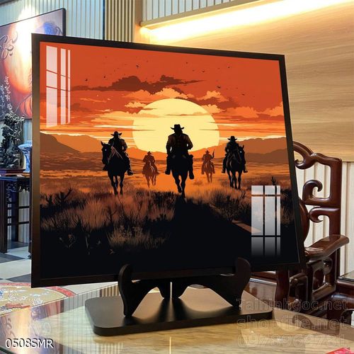 Mẫu tranh chiền binh Samurai décor trang trí tường đẹp độc đáo