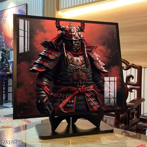 Mẫu tranh Samurai đẹp decor trang trí tường