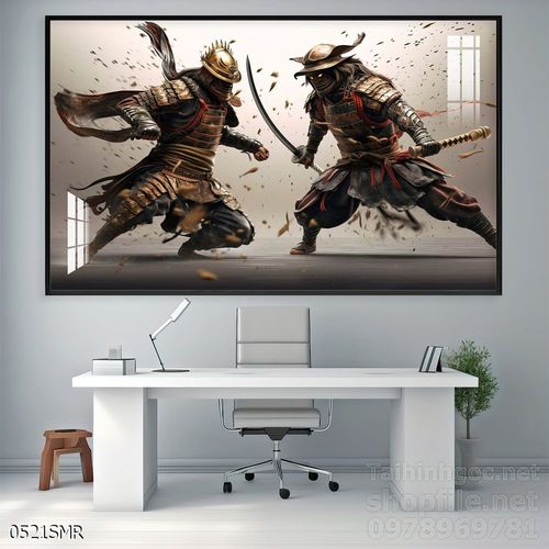 Tranh treo tường Samurai đẹp ấn tượng