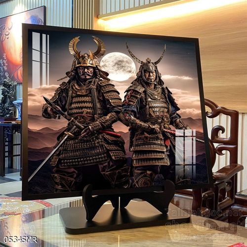 Tranh nghệ thuật deor trang trí tường nhà chiến binh Samurai huyền thoại