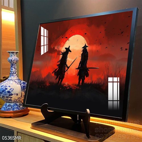 Mẫu tranh chiền binh Samurai décor trang trí tường đẹp độc đáo