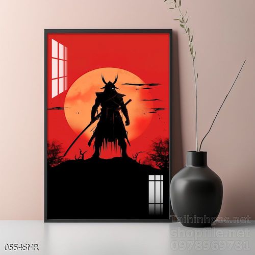 Tranh nghệ thuật treo tường chiến binh Samurai Nhật Bản 