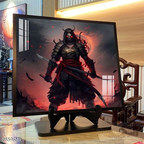 Mẫu tranh Samurai đẹp decor trang trí tường