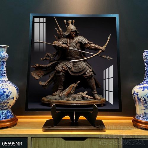 Mẫu tranh Samurai trang trí tường nhà