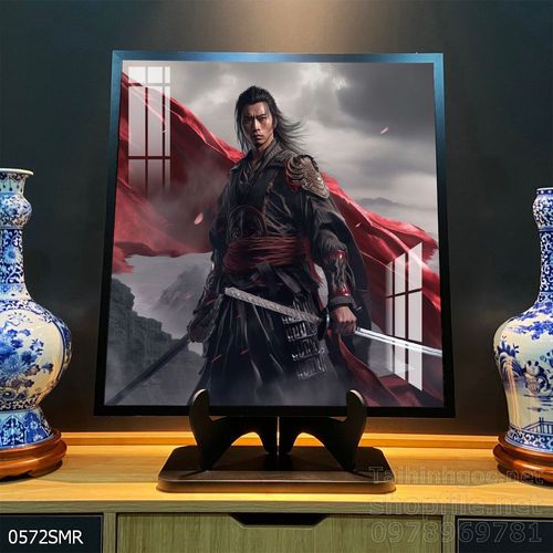 Mẫu tranh Samurai đẹp decor trang trí tường