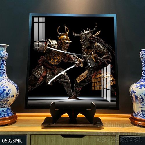 Mẫu tranh chiền binh Samurai décor trang trí tường đẹp độc đáo