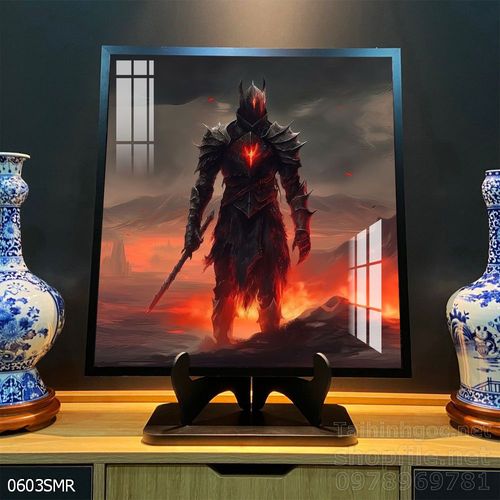 Mẫu tranh Samurai đẹp decor trang trí tường