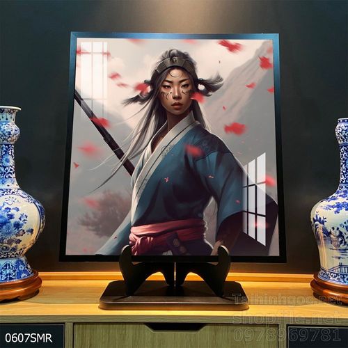 Tranh treo tường nghệ thuật hình Samurai Nhật Bản