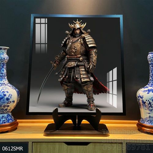 Mẫu tranh Samurai trang trí tường nhà